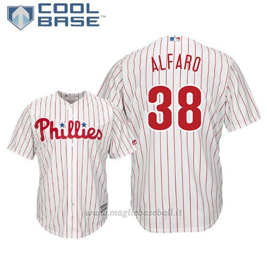 Maglia Baseball Uomo Philadelphia Phillies Jorge Alfaro Cool Base Majestic 1ªBianco